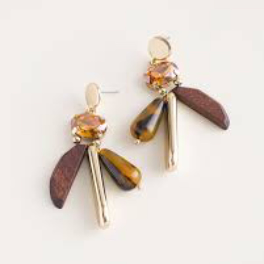 ✴️NEW✴️Chico’s Neutral Drop Chandelier Earrings. Pierced earrings